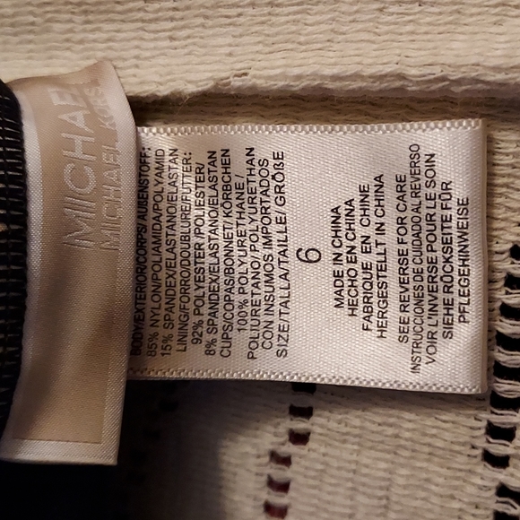 NWOT-Michael Kors-Back 1-piece Swimsuit-Size 6 - Picture 4 of 8